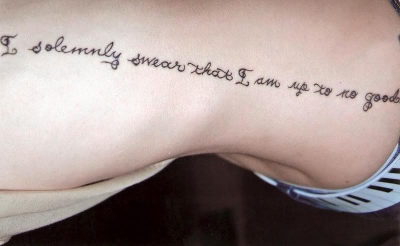 I think this is such a cute tattoo, but i'd only want one of them, not both.