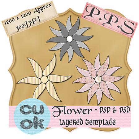 http://ladydspinkpalace.blogspot.com/2009/07/flower-template.html