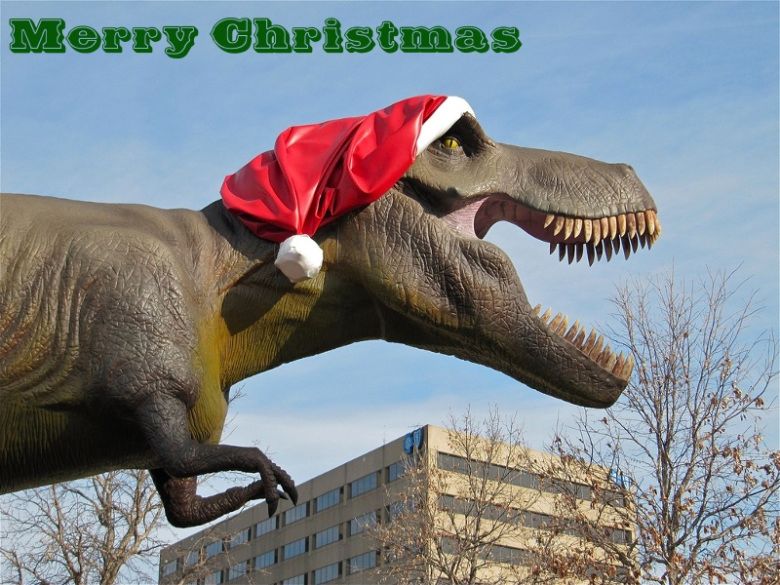 Image result for picture of a christmas t rex