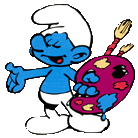 Smurfs_Color_Pictures_Painter_Smurf.gif