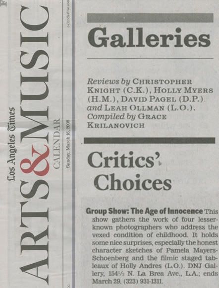 La Times Critics Choice