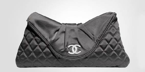 chanel satin clutch. Quilted satin clutch bag