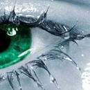 Green Crying eye