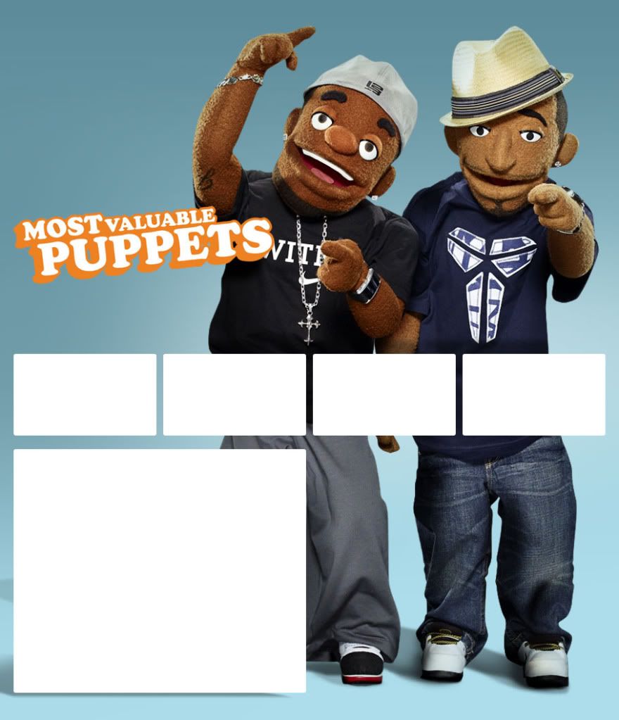 kobe and lebron puppets presentation