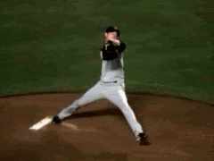 baseball gif photo: Lincecum foot plant initial forwards force release Lincecum250FPSstopplantInforwFRe-1.gif