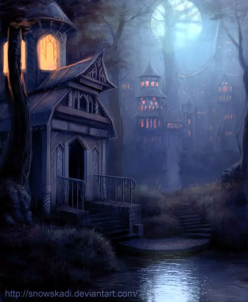 Elven_Town____night_version_by_Snow.jpg Dark Castles #12 image by eric187game