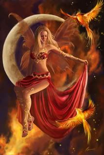 Fire and Moon Fairy Pictures, Images and Photos