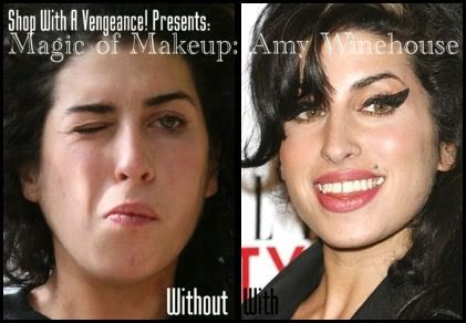 Take a look at the before and after photos Amy Winehouse without makeup