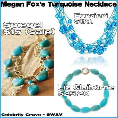 Megan Fox's Turquoise Necklace