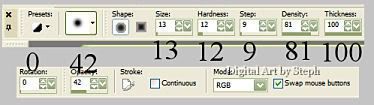 settings for lighten/darken brush