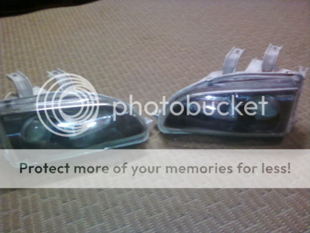 FS ORIGINAL DENJI EG 9295 CIVIC HEADLIGHTS BLACK HOUSING HondaTech