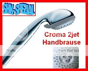 hansgrohe Croma 2jet Handbrause Duschkopf TURBO & NORMAL Strahl