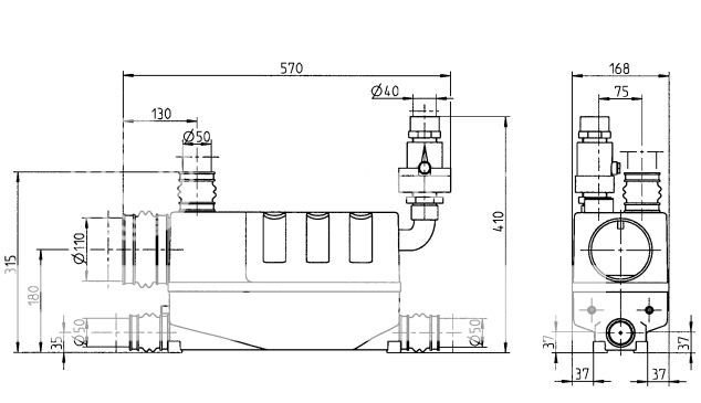 JUNG WC FIX 260 V Hebeanlage Kleinhebeanlage für Fäkalien Abwasser