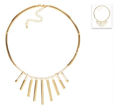   GORGEOUS H&M H & M FRINGE COLLAR METAL NECKLACE JEWELRY anthropologie