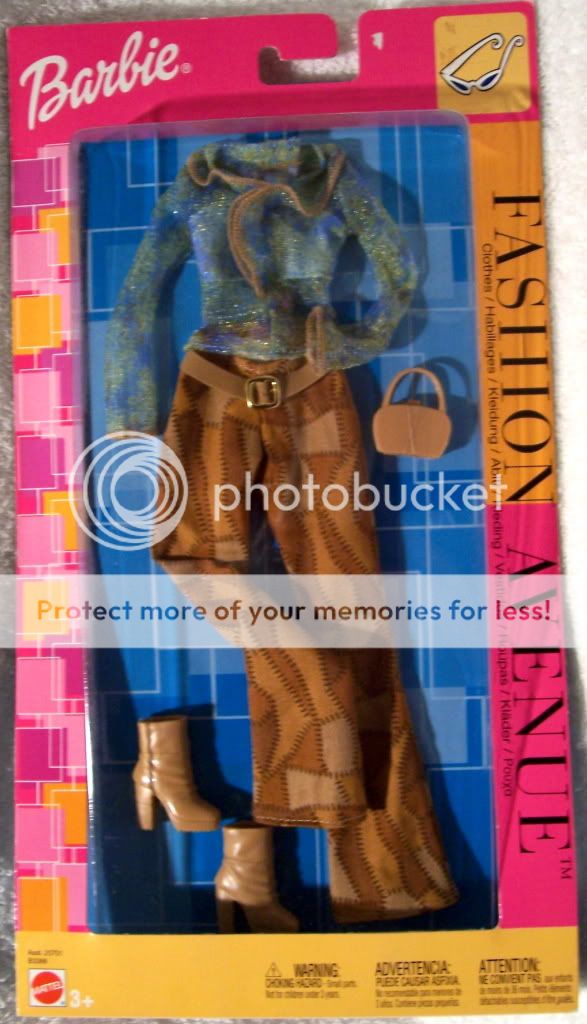 FASHION AVENUE Barbie 2002 B3366 Metro NRFB Patchwork P  