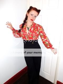 Butterflies and Hurricanes: 1940s blitz blouse and super high waisted ...